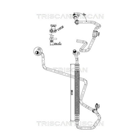 Tuyau De Clim Pour Peugeot 208 2008 I Citroën C3 III
