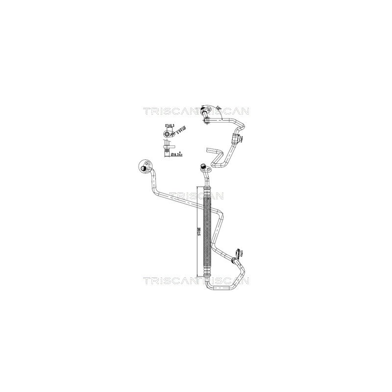 Tuyau De Clim Pour Peugeot 208 2008 I Citroën C3 III
