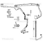 Tuyau De Clim Pour Peugeot Fiat Citroën 6460.VE 1400282180 6477.Q1 1440080880