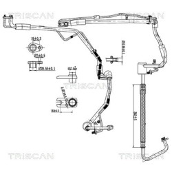 Tuyau De Clim Pour Peugeot Fiat Citroën 6460.VE 1400282180 6477.Q1 1440080880