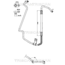 Tuyau De Clim Pour Peugeot 208 2008 I Citroën C3 II DS3 DS 6477.K1