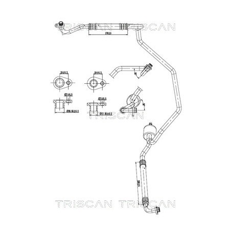 Tuyau De Clim Pour Peugeot Partner Citroën Berlingo 9670636580