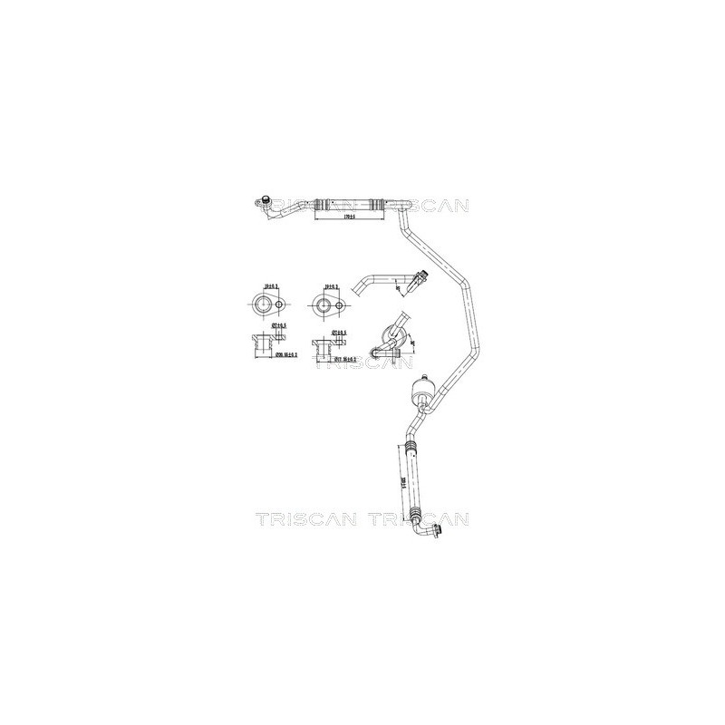 Tuyau De Clim Pour Peugeot Partner Citroën Berlingo 9670636580