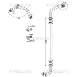 Tuyau De Clim Pour Peugeot 307 308 3008 5008 RCZ Citroën DS 6477.36 9658227580