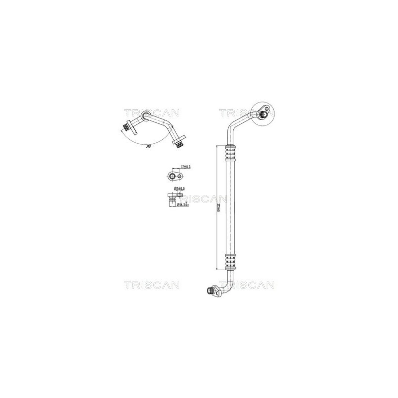Tuyau De Clim Pour Peugeot 307 308 3008 5008 RCZ Citroën DS 6477.36 9658227580