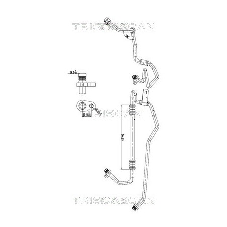 Tuyau De Clim Pour Citroën C2 C3 I 6460.GR 6460.RZ 6460.V3 6477.02