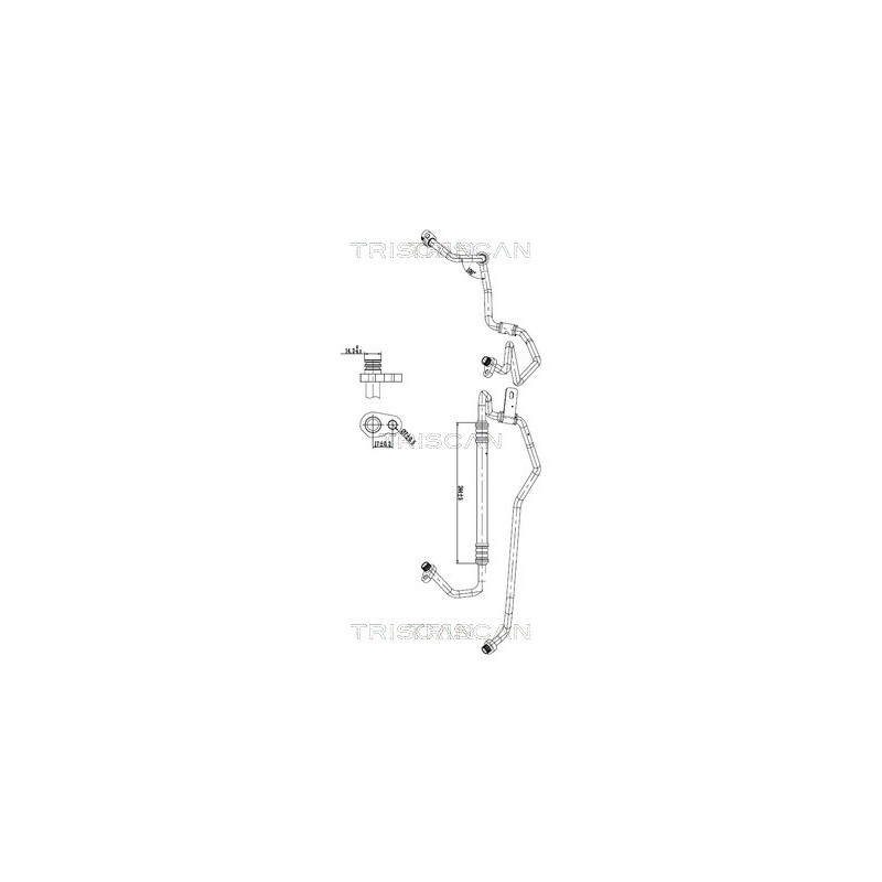 Tuyau De Clim Pour Citroën C2 C3 I 6460.GR 6460.RZ 6460.V3 6477.02
