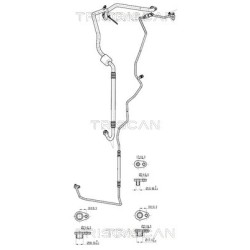 Tuyau De Clim Pour Peugeot 208 2008 I Citroën C3 II - DS3 DS 6477.J6
