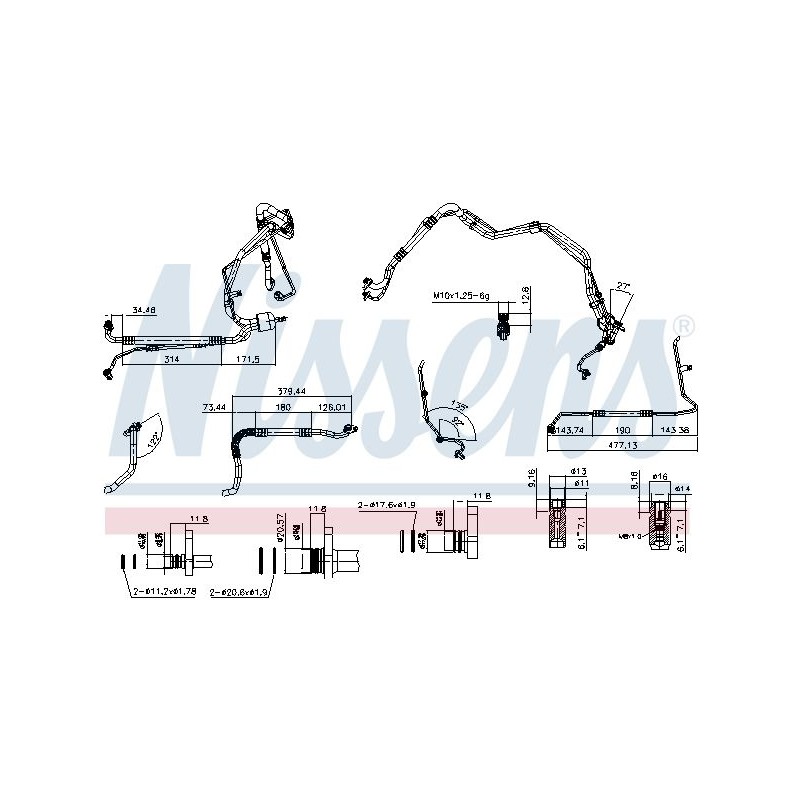 Tuyau De Clim Pour Peugeot 308 3008 5008 Citroën DS4