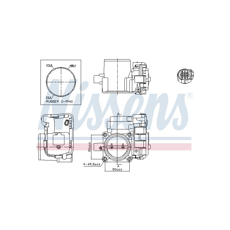 Corps Papillon Pour VW Audi A1 A3 A4 Seat Skoda 03F133062B 03F133062C 03F133062E