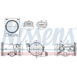 Corps Papillon Pour Renault Clio II Kangoo Logan Express I Megane Sandero Thalia