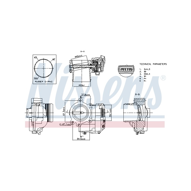 Corps Papillon Pour Peugeot Citroën Mini 163636 0361R3 13547576697 163673