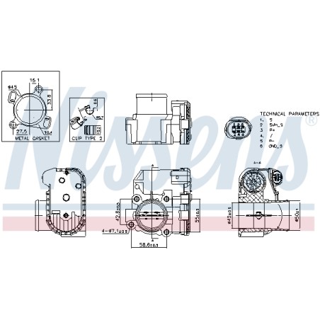 Corps Papillon Pour Renault Opel Nissan Vauxhall 8200330810 4431102 1471500Q0A