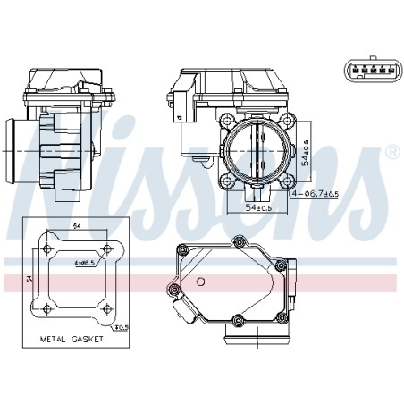 Corps Papillon Pour Hyundai Accent IV Elantra i20 i30 i40 CW ix20 ix35 Van Kia
