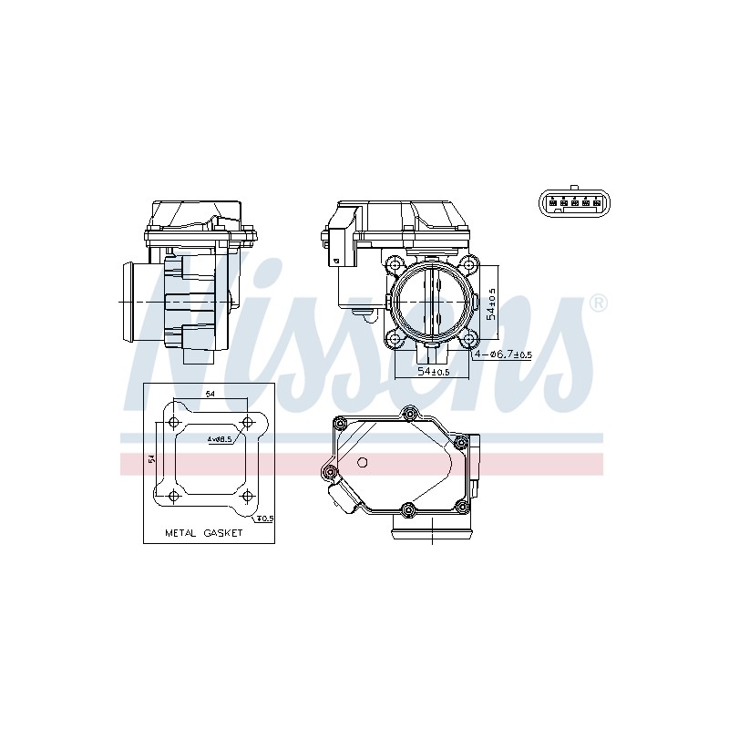 Corps Papillon Pour Hyundai Accent IV Elantra i20 i30 i40 CW ix20 ix35 Van Kia