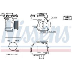 Corps Papillon Pour Peugeot Opel Fiat Ford 0345F9 0345G4 9673534480 1716693