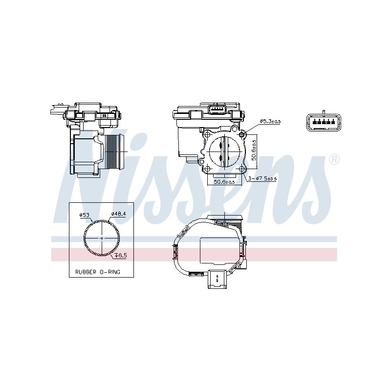Corps Papillon Pour Peugeot Opel Fiat Ford 0345F9 0345G4 9673534480 1716693
