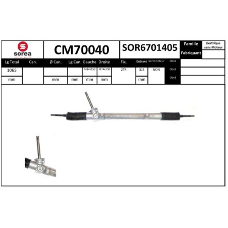 Crémaillère De Direction Pour Renault Grand Scénic II Kangoo Megane MERCEDES