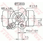 Cylindre de roue Pour Toyota BB I II Daihatsu Subaru 47550-02120 47550-B1010-000
