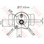 Cylindre de roue Pour Opel Chevrolet Daewoo Vauxhall 24407364 90235420 550008