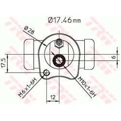 Cylindre de roue Pour Opel Chevrolet Daewoo Vauxhall 24407364 90235420 550008