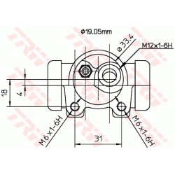 Cylindre de roue Pour Peugeot 205 - I II 440265