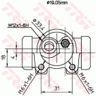 Cylindre de roue Pour Peugeot 205 - I II 440266