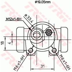 Cylindre de roue Pour Peugeot 205 - I II 440266