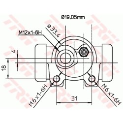 Cylindre de roue Pour Peugeot 106 I II Citroën AX BX Saxo