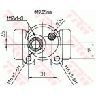 Cylindre de roue Pour Peugeot 106 I II Citroën Saxo