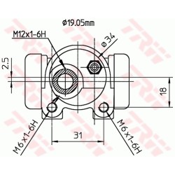 Cylindre de roue Pour Peugeot 106 I II Citroën Saxo