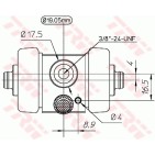 Cylindre de roue Pour Austin Austin-Healey Sprite SpriteI Innocenti MG GWC1102