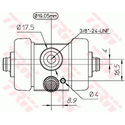 Cylindre de roue Pour Austin Austin-Healey Sprite SpriteI Innocenti MG GWC1102