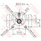 Cylindre de roue Pour Peugeot 205 - II Renault Talbot 440257 50632080 9150632080