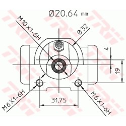 Cylindre de roue Pour Peugeot 205 - II Renault Talbot 440257 50632080 9150632080