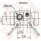 Cylindre de roue Pour Renault 19 I II 7701035405