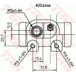 Cylindre de roue Pour Renault 19 I II 7701035405