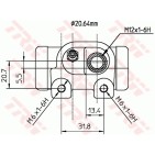 Cylindre de roue Pour Renault 19 I II 7701035406