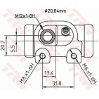 Cylindre de roue Pour Peugeot 306 Citroën Xsara ZX