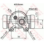 Cylindre de roue Pour Peugeot 207 405 I II 440283