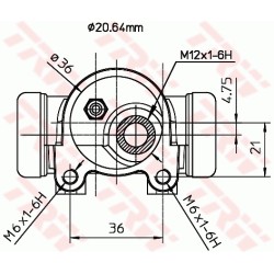 Cylindre de roue Pour Peugeot 207 405 I II 440283
