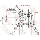 Cylindre de roue Pour Peugeot 205 - I II 206 309 440268 440289