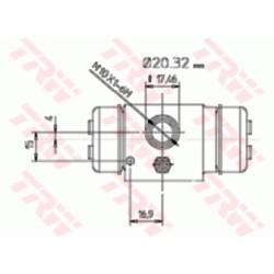 Cylindre de roue Pour Ford P 100 II Transit 6182644 88VB-2262-AA