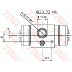 Cylindre de roue Pour Ford P 100 II Transit 6182643 88VB-2261-AA
