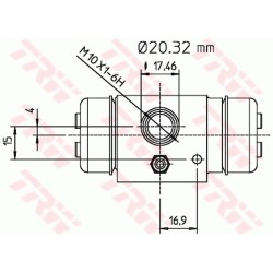 Cylindre de roue Pour Ford P 100 II Transit 6182643 88VB-2261-AA