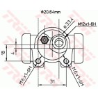 Cylindre de roue Pour Peugeot 205 - I II 206 309 440267 440288