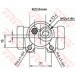 Cylindre de roue Pour Peugeot 205 - I II 206 309 440267 440288
