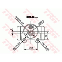 Cylindre de roue Pour Peugeot Renault Citroën Saxo 4402A8 7701041021 4402C3