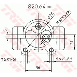 Cylindre de roue Pour Peugeot 406 Citroën Xsara 4402C2