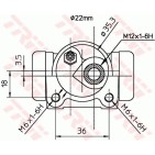 Cylindre de roue Pour Renault 21 7701035468 7701039391